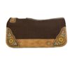 Klassy Cowgirl Felt Pad w/ Painted Feather & Sunflower Design