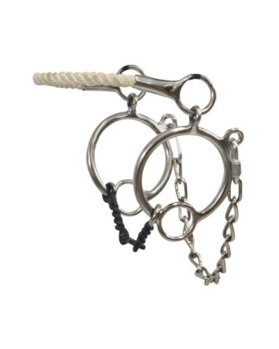 Rope Nose Hackamore w/ Dogbone Snaffle