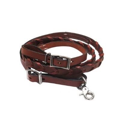 Pony/Youth Size 6ft Leather Laced Contest Reins