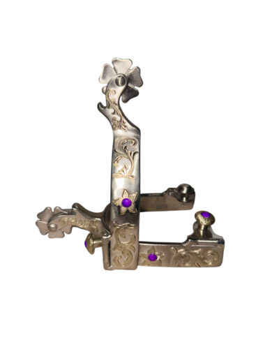 Professionals Choice Brittany Pozzi Silver Floral Spur