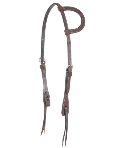 Martin Saddlery Chocolate Roughout One Ear Headstall