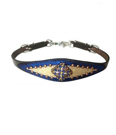 Gold Metallic & Royal Blue Wither Strap