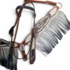 Bejeweled Black & White Headstall & Breastcollar Set