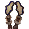 Ladies Metallic Gold & Royal Blue Spur Straps