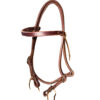 Heavy Oiled Browband Headstall w/ Double Stainless Cart Buckles