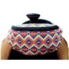 Bright Aztec Printed Nylon Saddle Pouch
