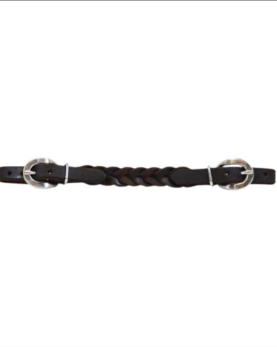 Braided Oiled Harness Leather Curb Strap
