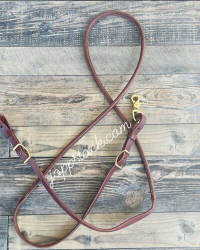 3/4" Single Rein Rolled & Stitched