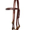 Heavy Oiled Four Buckle Browband Headstall