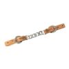 Natural Leather Twisted Chain Curb