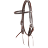 Martin Saddlery Chocolate Stitched Gag Browband Headstall