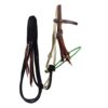 Oiled Single Rope Nose Harness Leather Loping Bridle