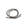 4 Plait Braided Brown Leather Roping Rein