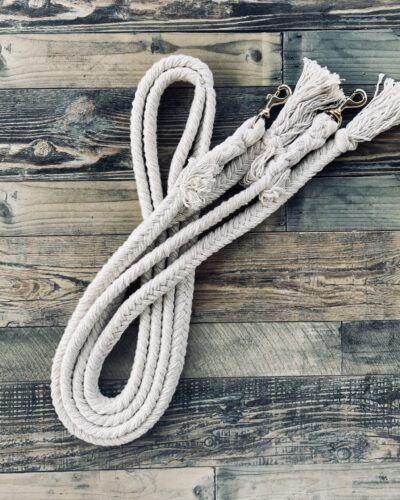 Soft Braided Cotton Split Reins
