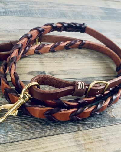 3/4’’ x 7.5’ Oiled Laced Barrel Reins