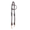 Western Stitched Slip Ear Leather Headstall