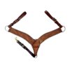 Dark Oiled Roughout Breastcollar w/ Buckstitch