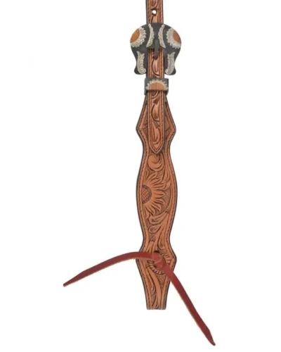 Circle Y Copper Sunflower Browband Headstall - Image 3