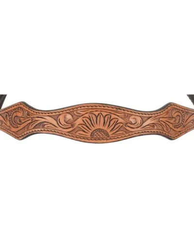 Alternative view of Circle Y Copper Sunflower Browband Headstall