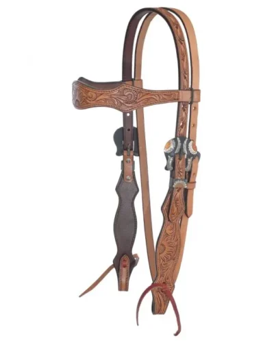 Circle Y Copper Sunflower Browband Headstall