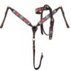 Brightly Beaded Southwest & Cactus Headstall and Breastcollar Set