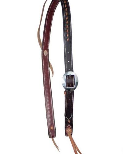 Alternative view of Leather Buckstitched Cowboy Knot Slip Ear Headstall
