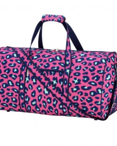 Hot Pink Leopard Duffle Bag
