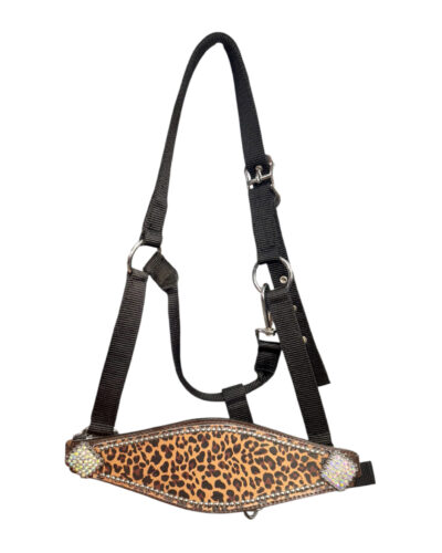 Nylon Bronc Halter w/ Cheetah Print Inlay