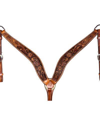 Circle Y Classic Texas Flower Breastcollar