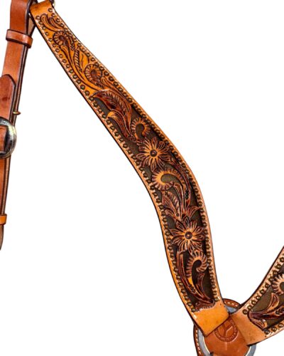 Alternative view of Circle Y Classic Texas Flower Breastcollar