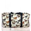 Wild Horses Collapsible Haul-It-All Basket w/ Mesh Pockets