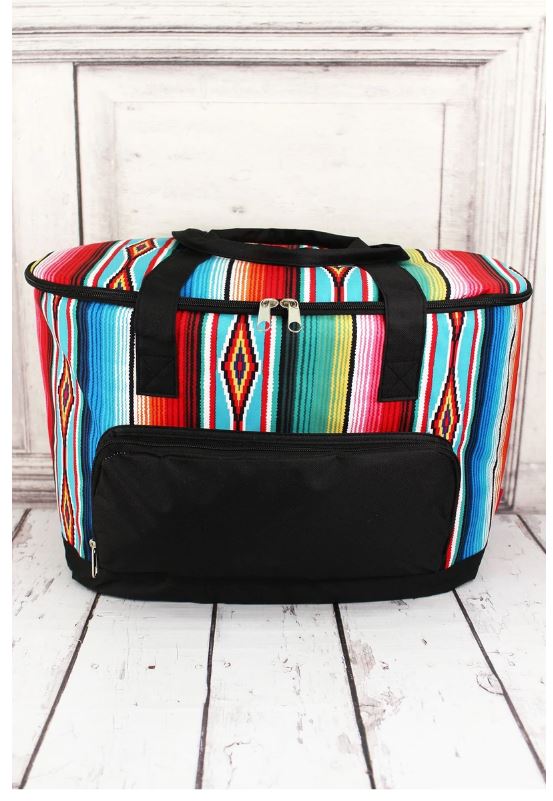 Southwest Serape Cooler Tote w/ Lid