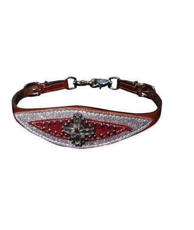 Red and Silver Glitter Wither Strap