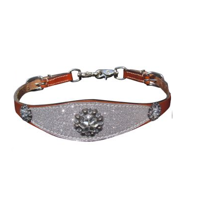 Silver Glitter Overlay Wither Strap