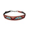 Beaded Aztec Leather Wither Strap