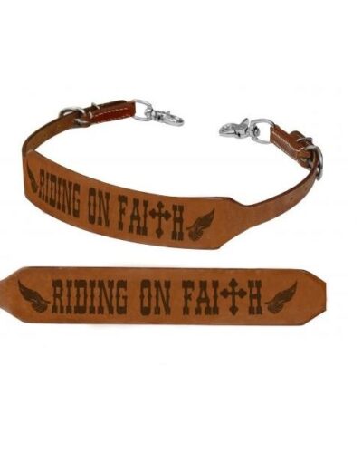 Riding On Faith Leather Wither Strap