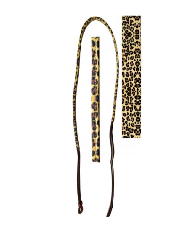 Cheetah Print Overlay Leather Over & Under