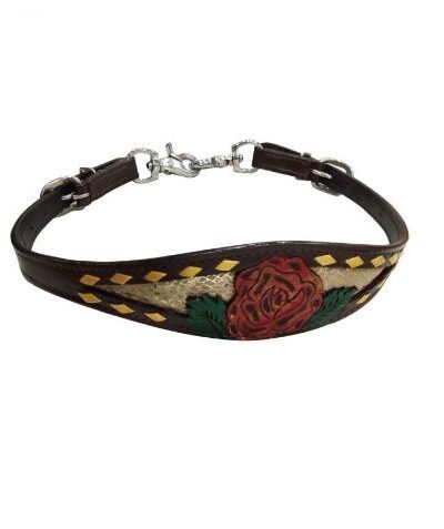 Painted Red Rose Wither Strap