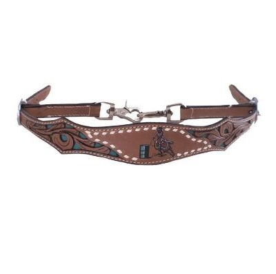Hand Painted Barrel Racer Wither Strap