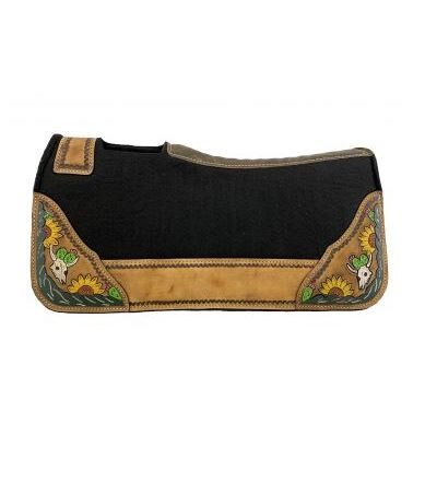 Pony Size Painted Cactus, Skull & Sunflower Designed Felt Pad