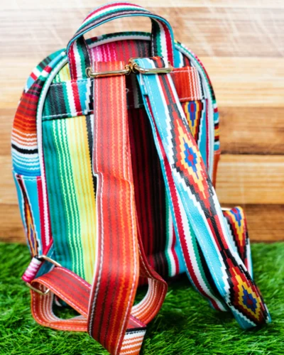 Alternative view of Southwest Serape Faux Leather Small Sadie Sue Backpack