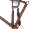 Turquoise and Silver Dot Headstall & Breastcollar Set