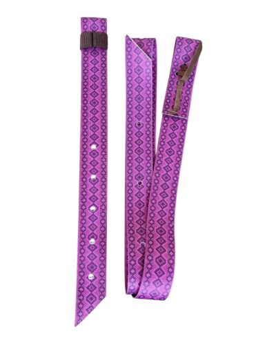 Raspberry Snakeskin Off Billet & Tie Strap