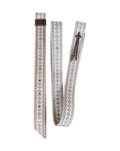 Tan Snake Print Off Billet & Tie Strap