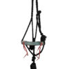 Black Embossed Nylon Mule Tape Halter