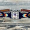 Embroidered Wither Strap w/ Crystal Concho