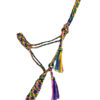 Woven Rainbow Nylon Mule Tape Halter