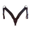 Rosewood Leather Spider Stamped Breastcollar