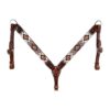 Circle Y Brown Diamond Infinity Beaded Breastcollar