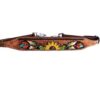 Hand Painted Feather, Sunflower & Cactus Wither Strap